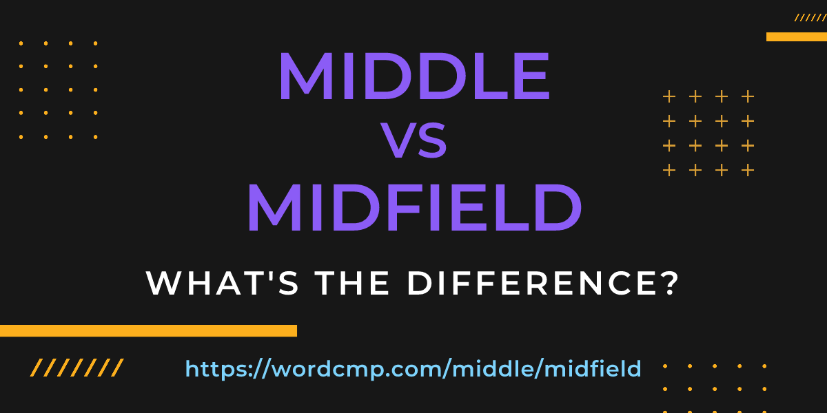 Difference between middle and midfield