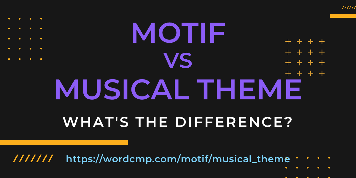 Difference between motif and musical theme