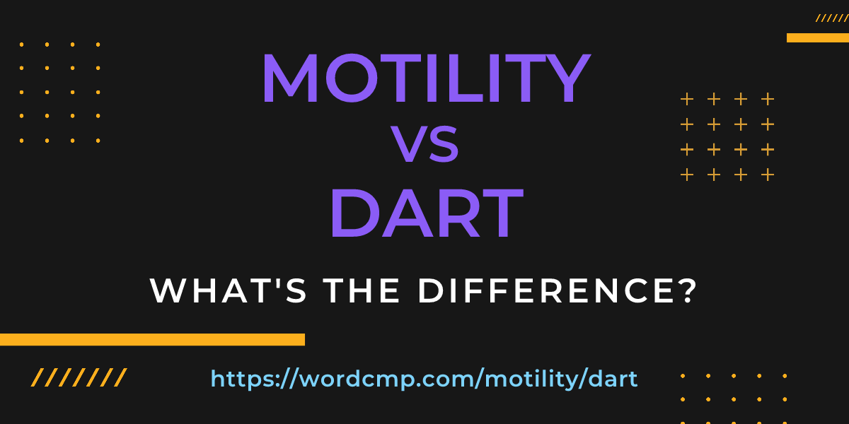 Difference between motility and dart