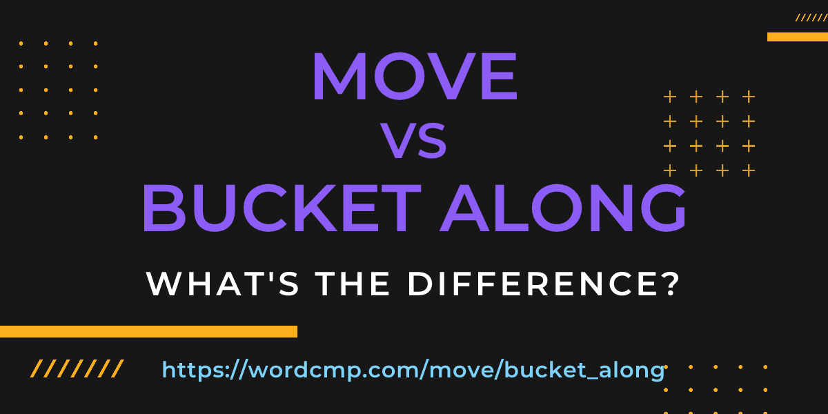 Difference between move and bucket along