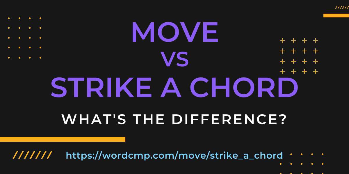 Difference between move and strike a chord