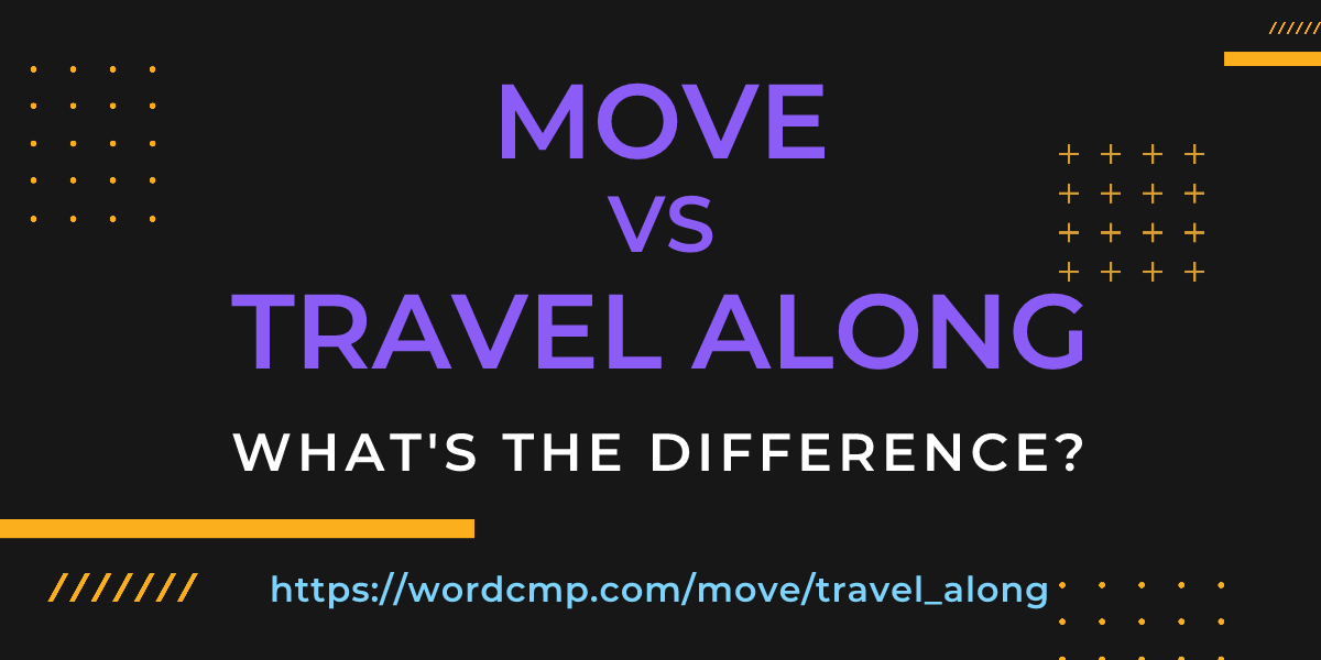Difference between move and travel along