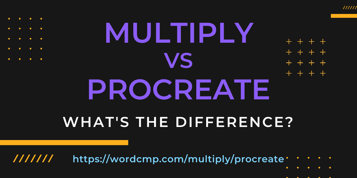 Difference between multiply and procreate
