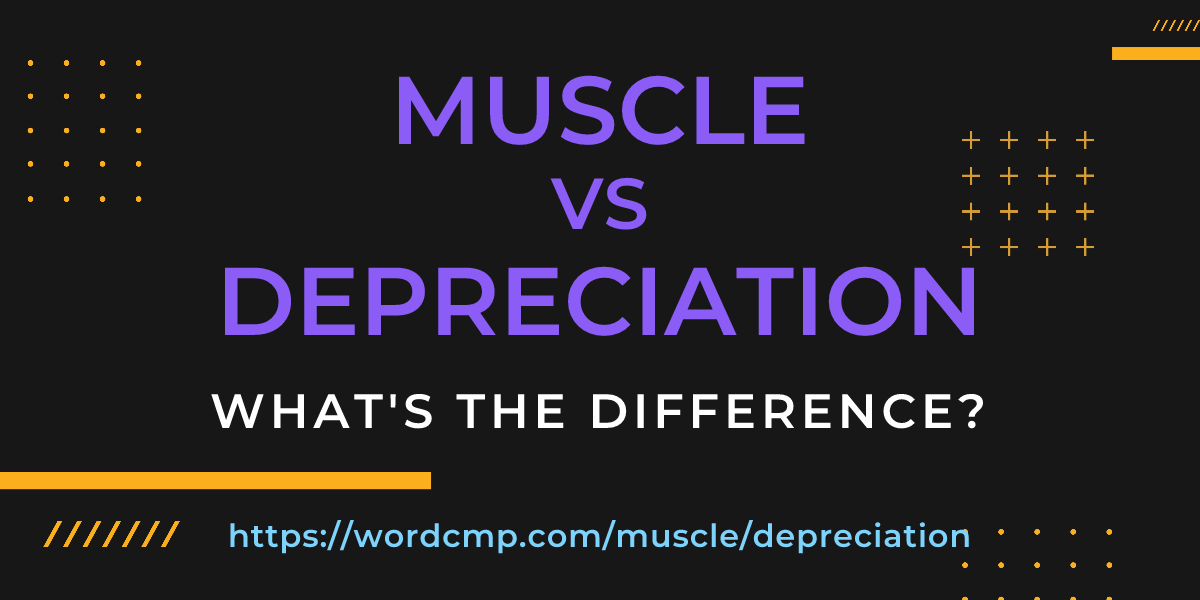 Difference between muscle and depreciation