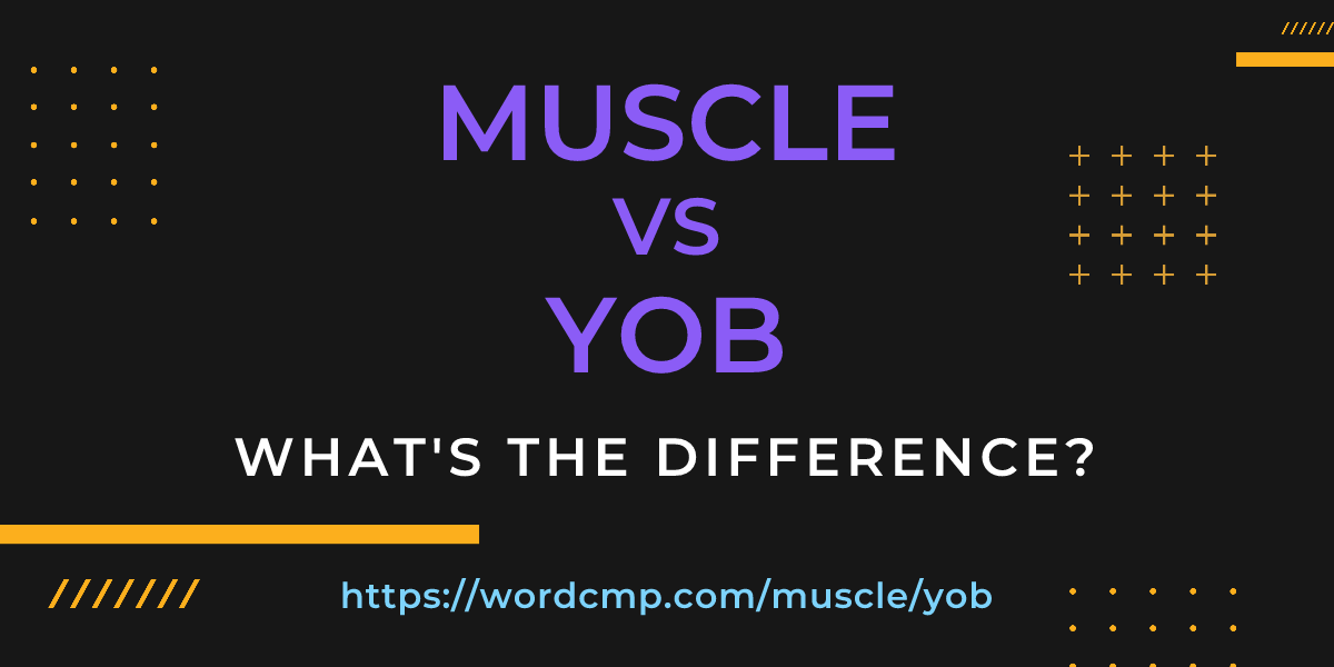 Difference between muscle and yob