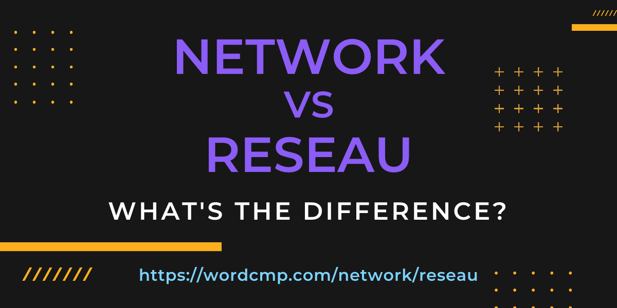 Difference between network and reseau
