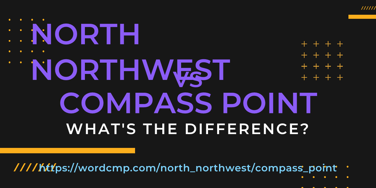 Difference between north northwest and compass point