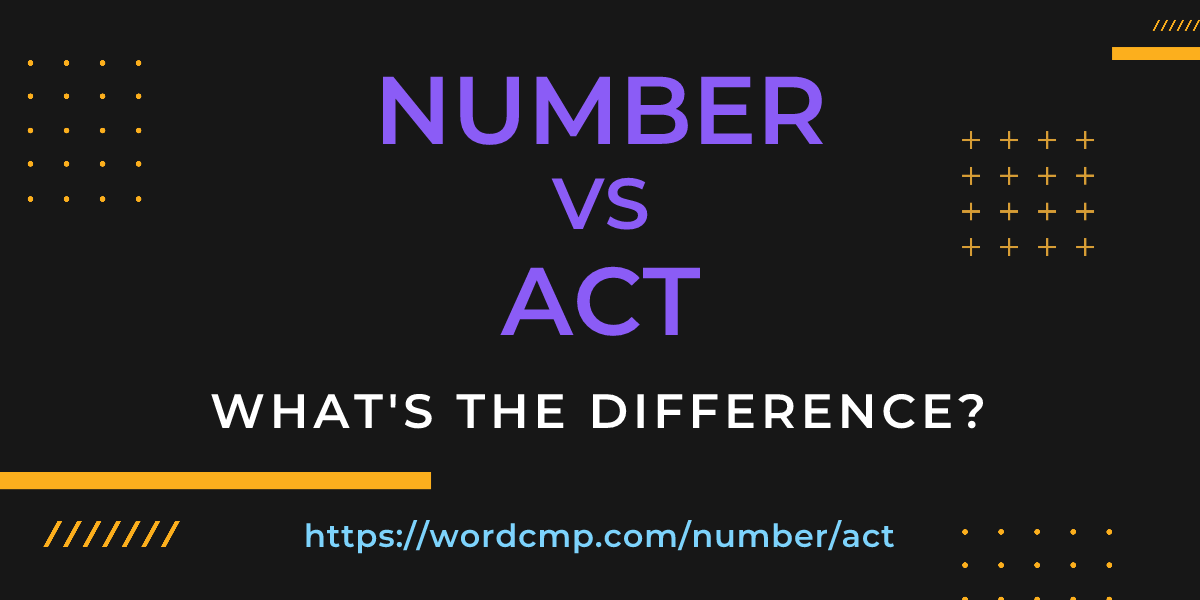 Difference between number and act