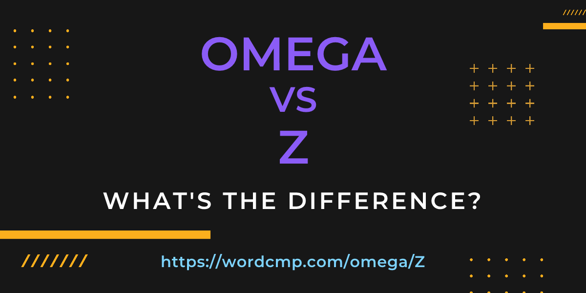 Difference between omega and Z