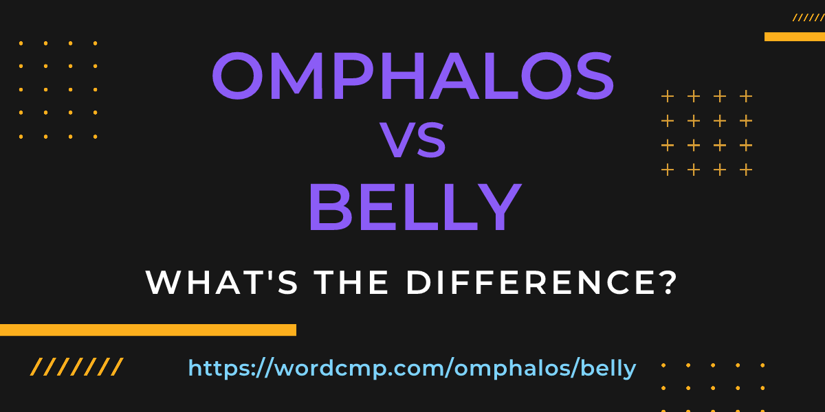 Difference between omphalos and belly