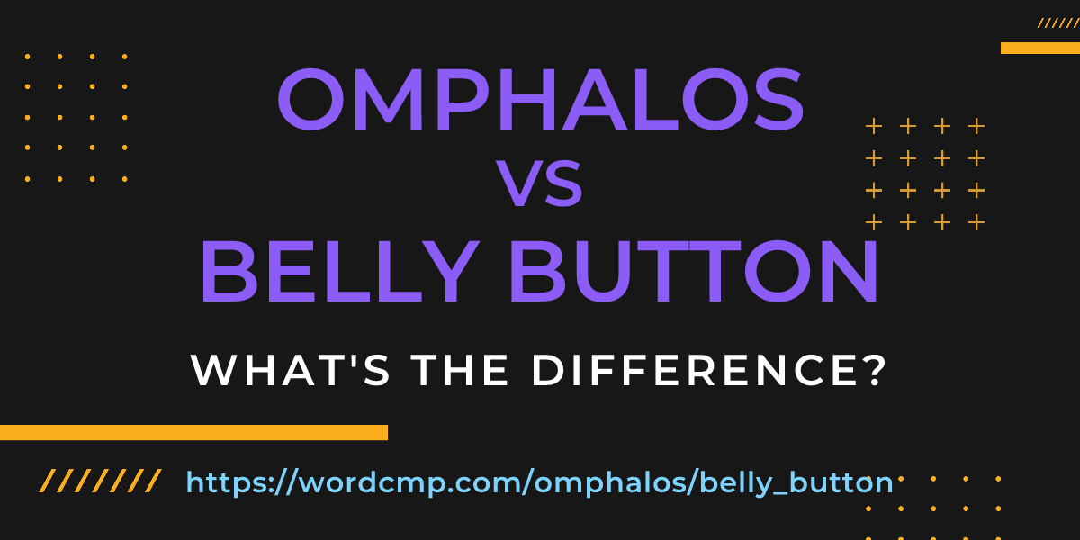 Difference between omphalos and belly button