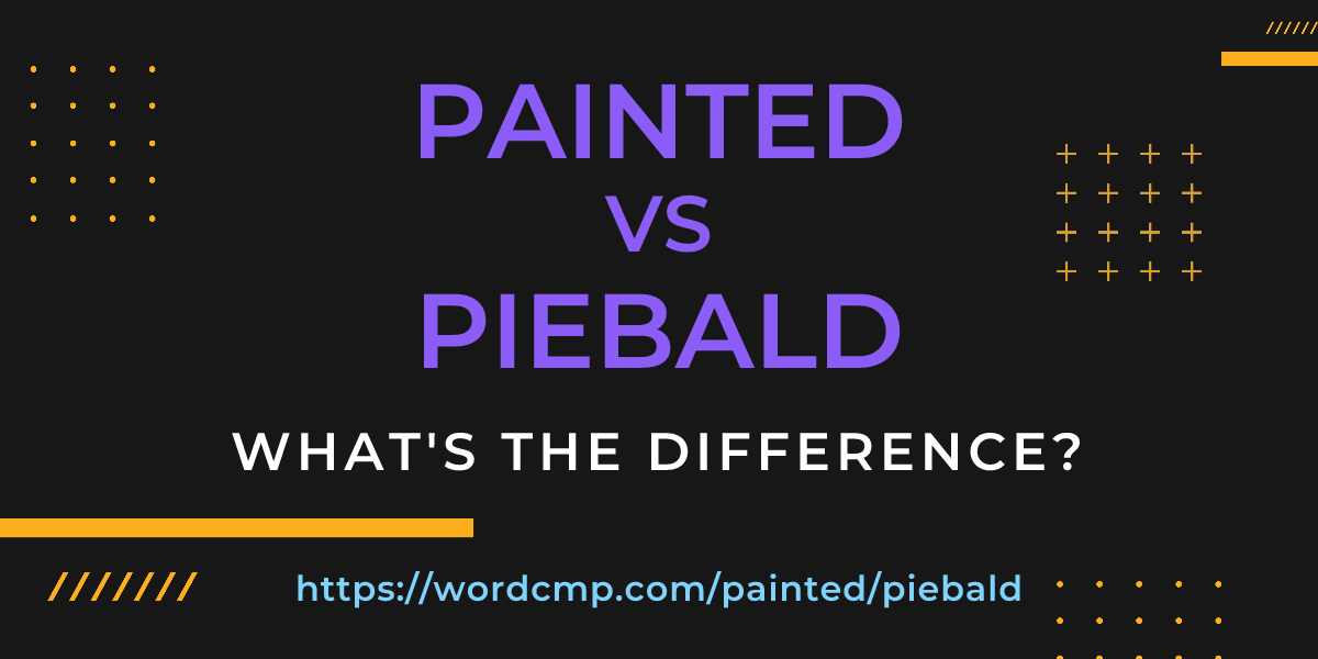 Difference between painted and piebald