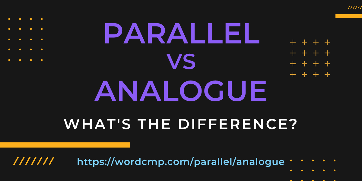 Difference between parallel and analogue
