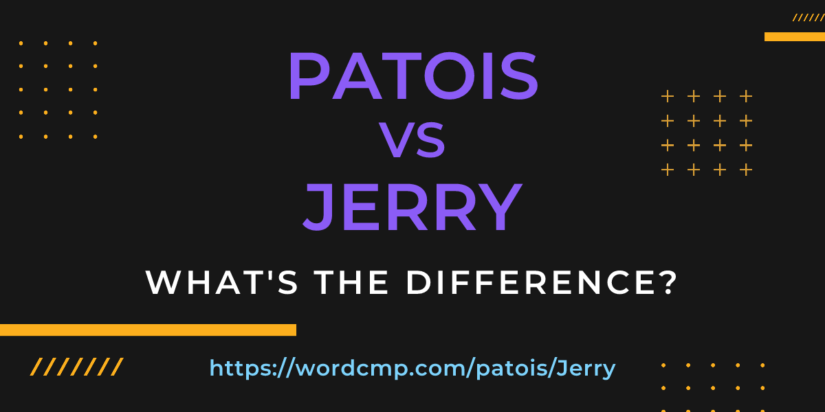 Difference between patois and Jerry
