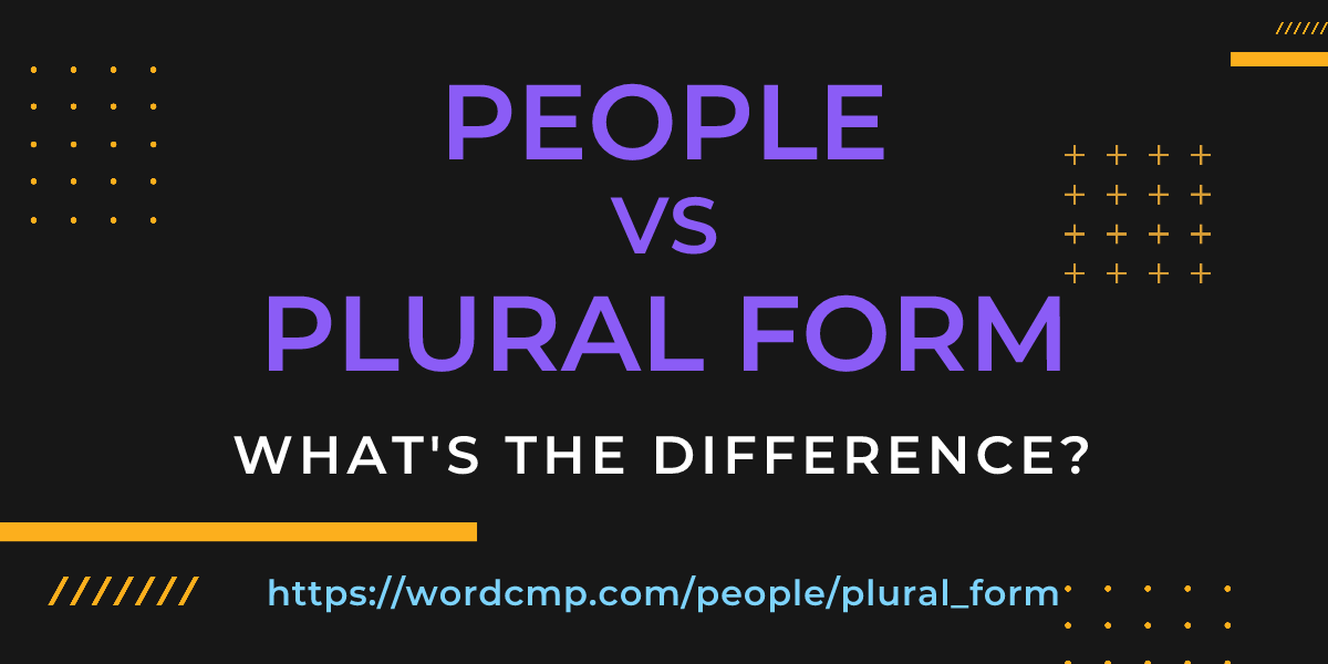 Difference between people and plural form
