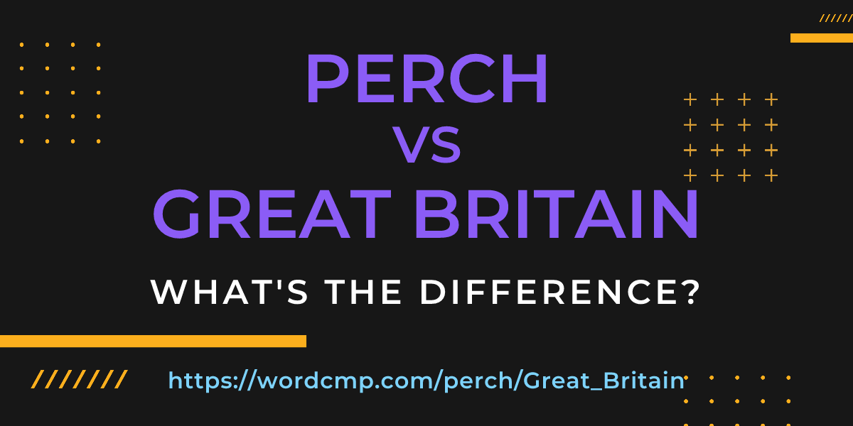 Difference between perch and Great Britain