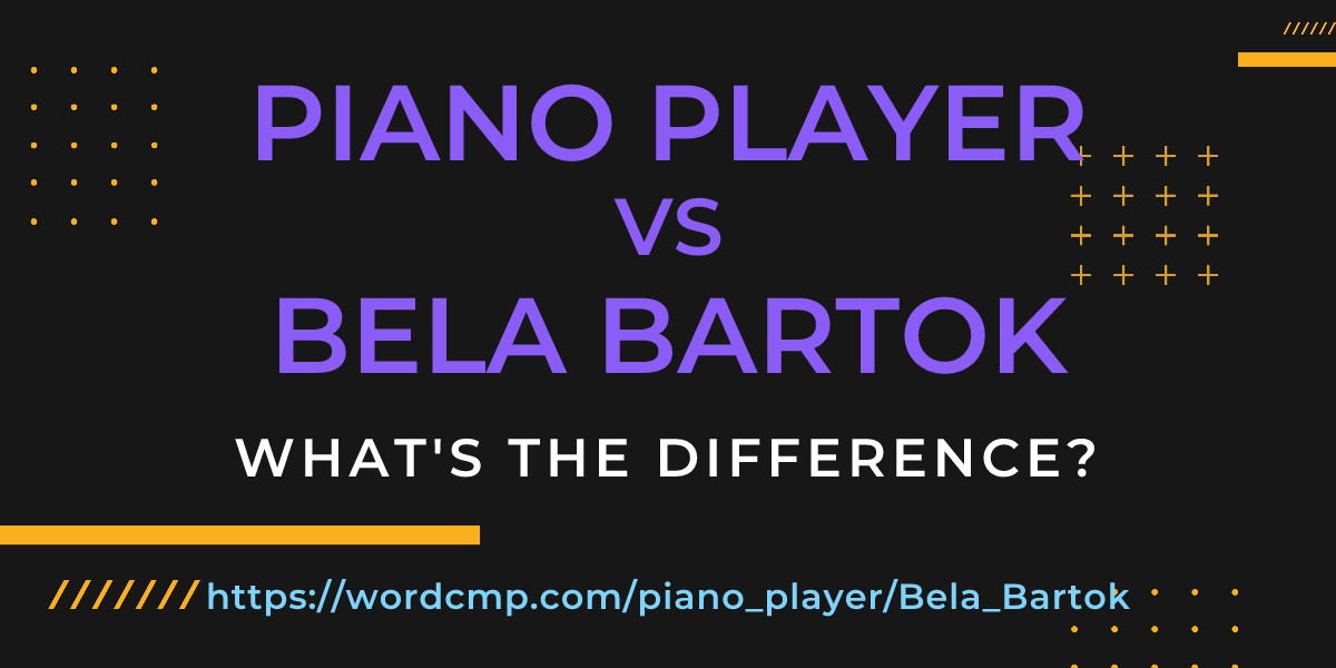 Difference between piano player and Bela Bartok