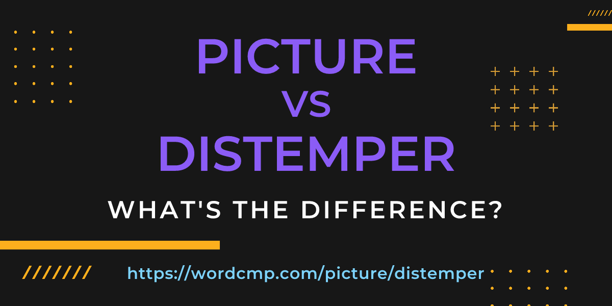 Difference between picture and distemper