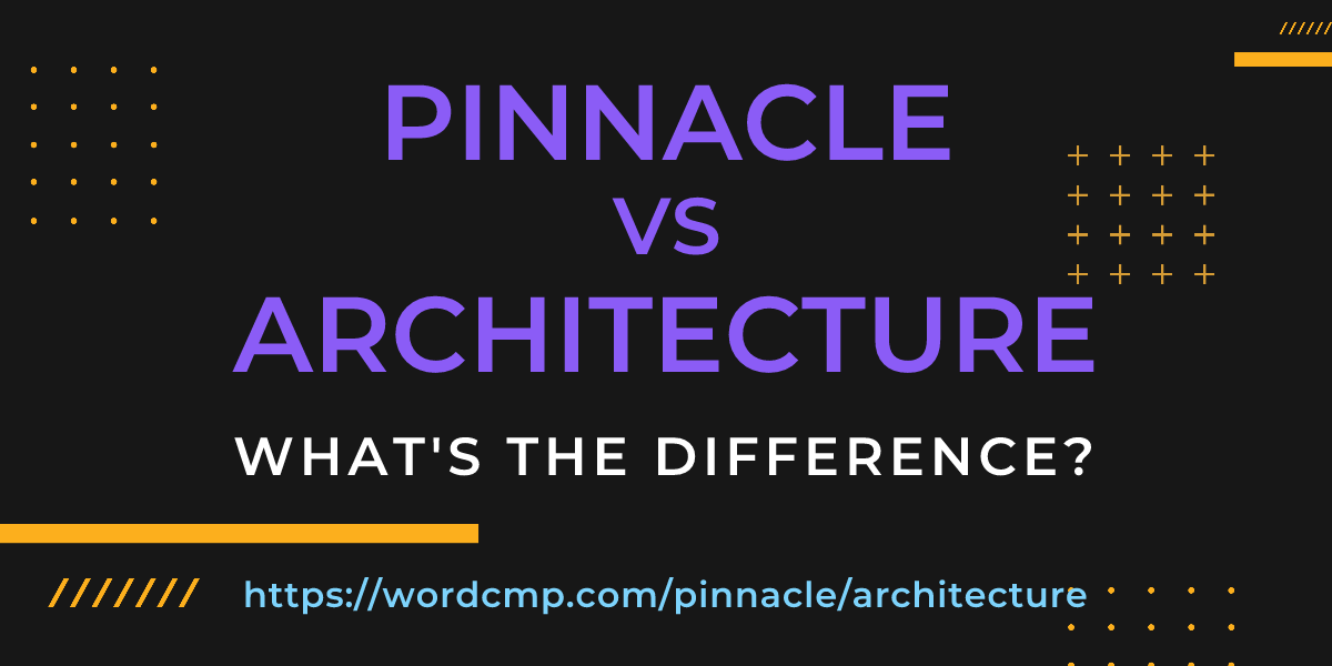 Difference between pinnacle and architecture