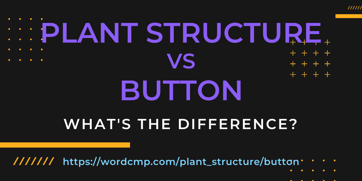 Difference between plant structure and button