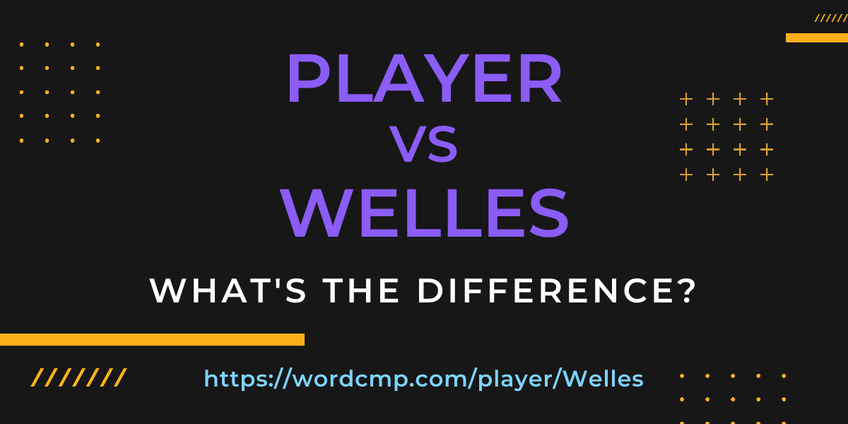 Difference between player and Welles