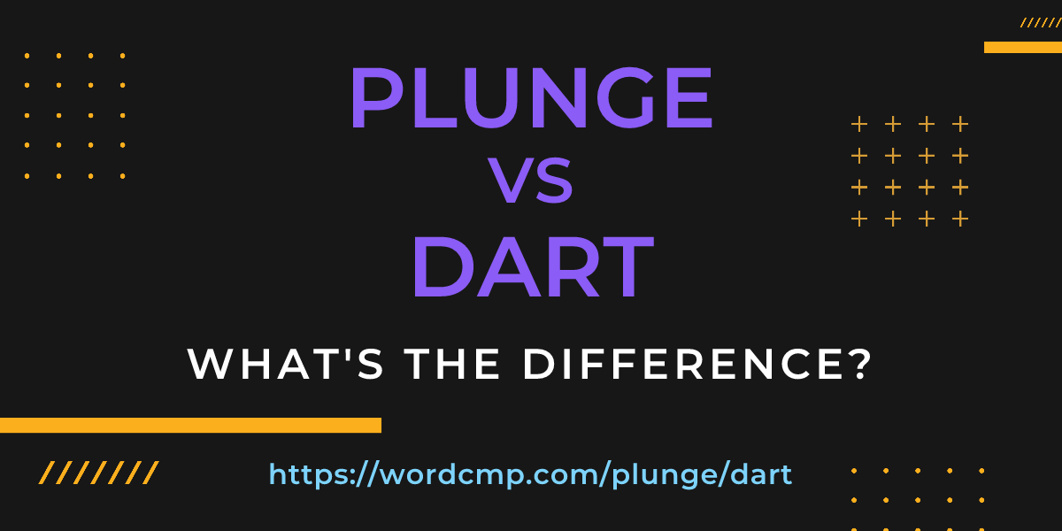 Difference between plunge and dart