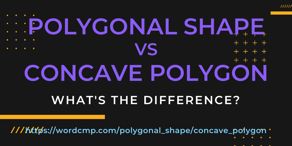Difference between polygonal shape and concave polygon