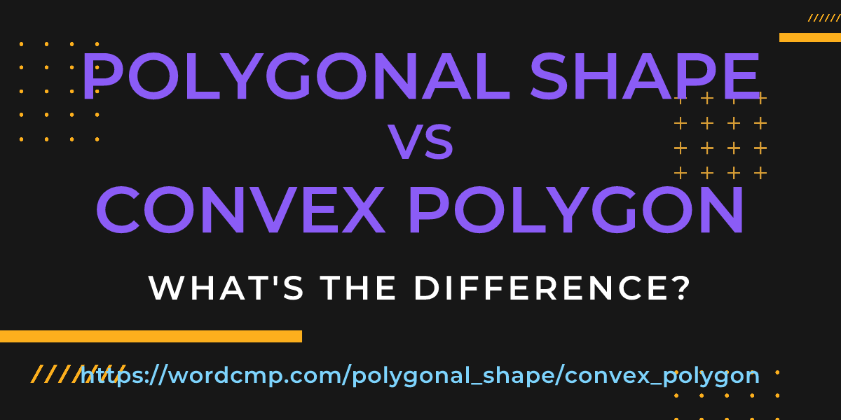 Difference between polygonal shape and convex polygon