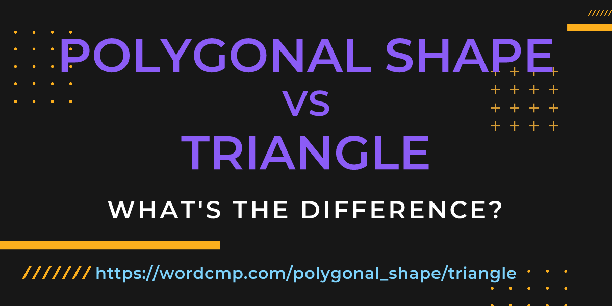 Difference between polygonal shape and triangle