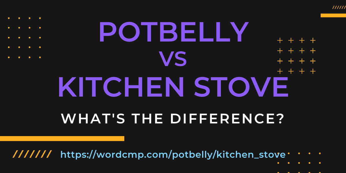 Difference between potbelly and kitchen stove