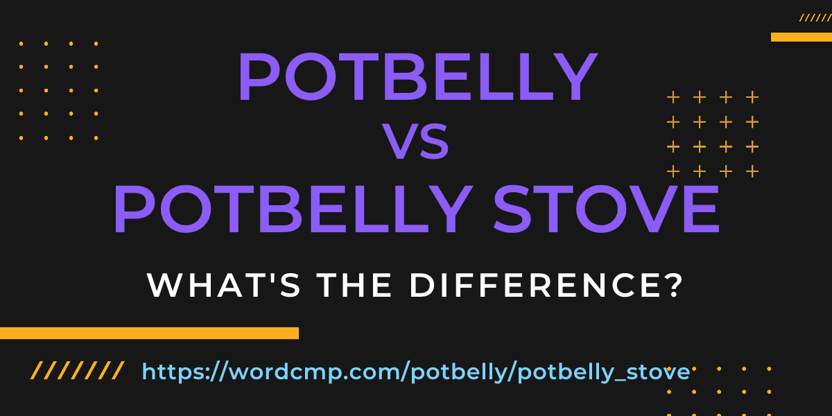 Difference between potbelly and potbelly stove