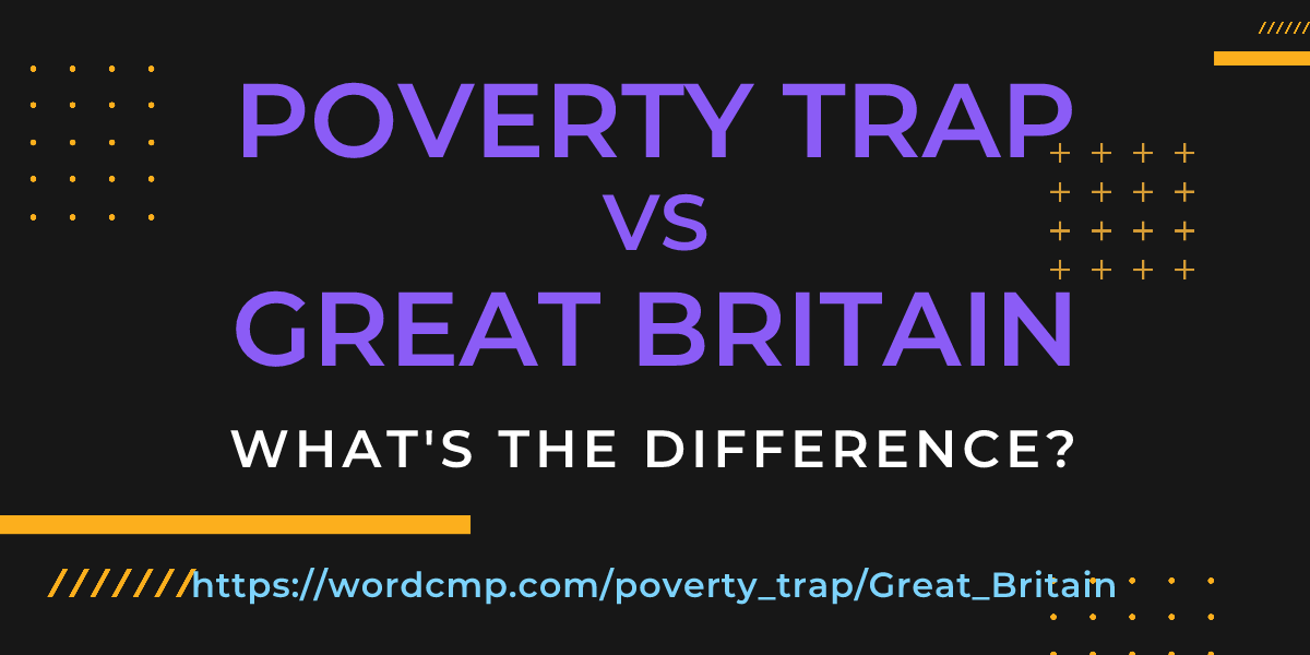 Difference between poverty trap and Great Britain