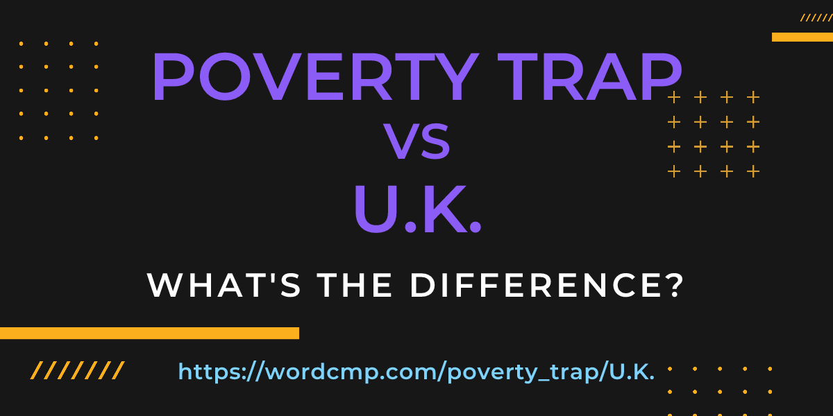 Difference between poverty trap and U.K.