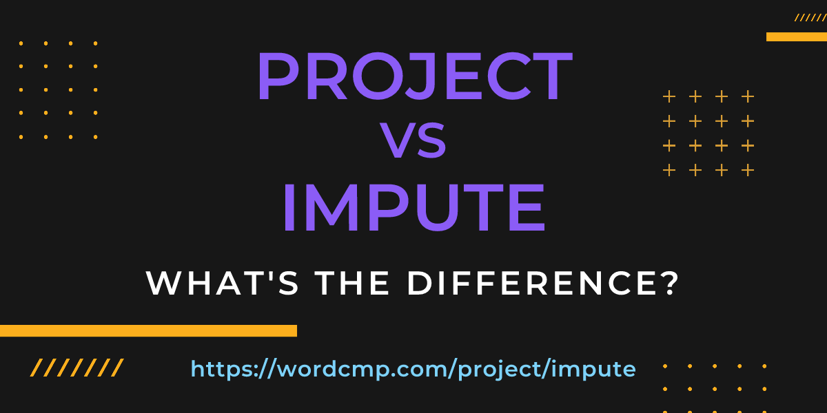 Difference between project and impute