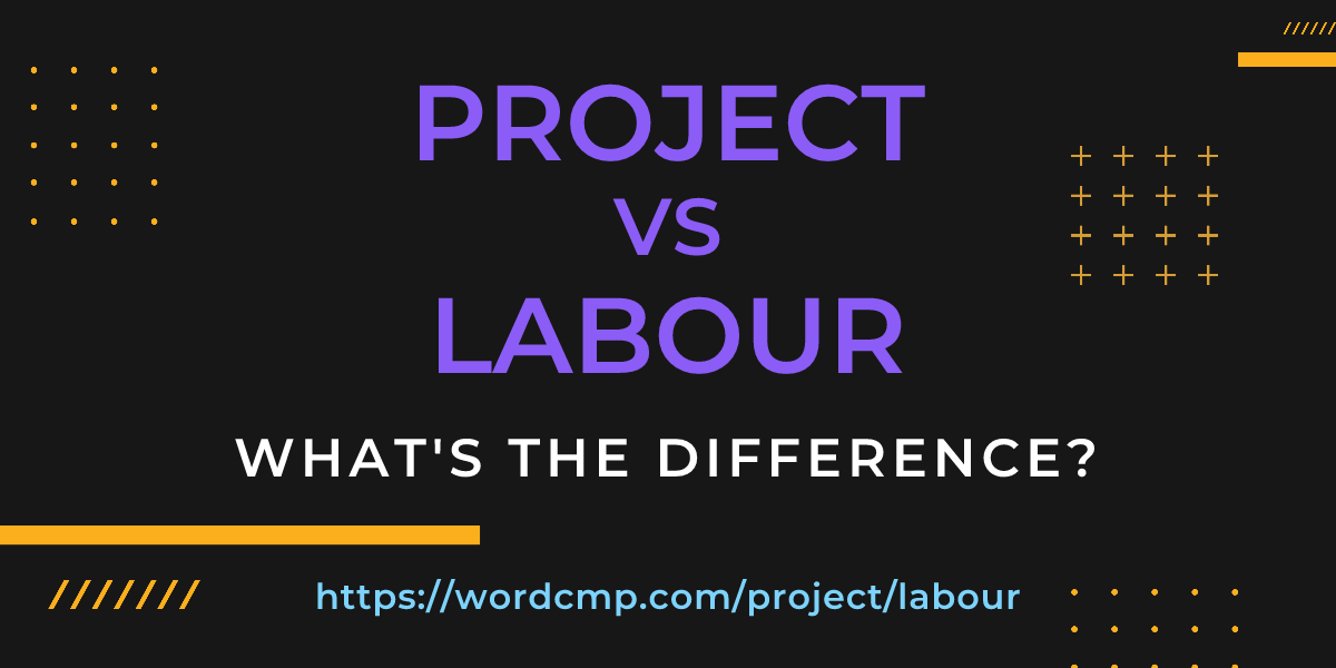 Difference between project and labour