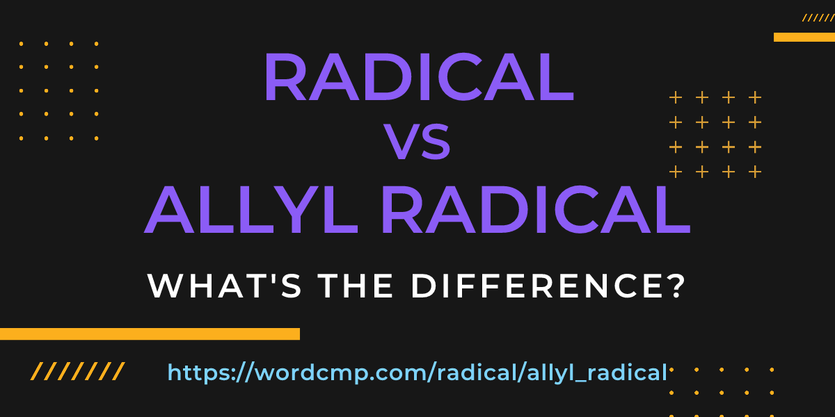 Difference between radical and allyl radical