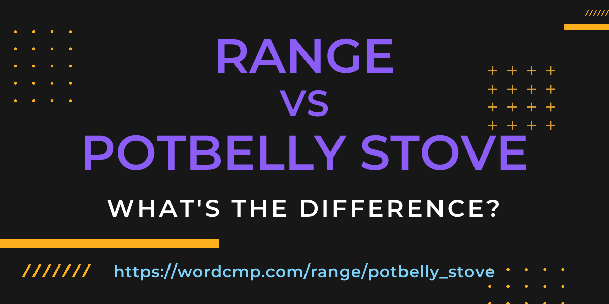 Difference between range and potbelly stove