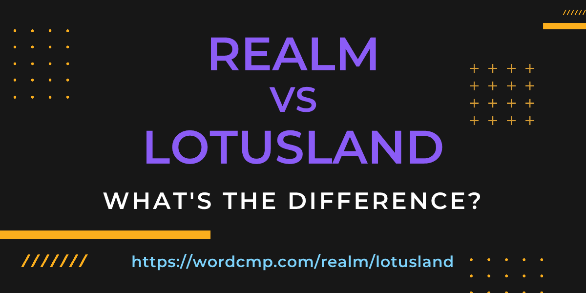 Difference between realm and lotusland