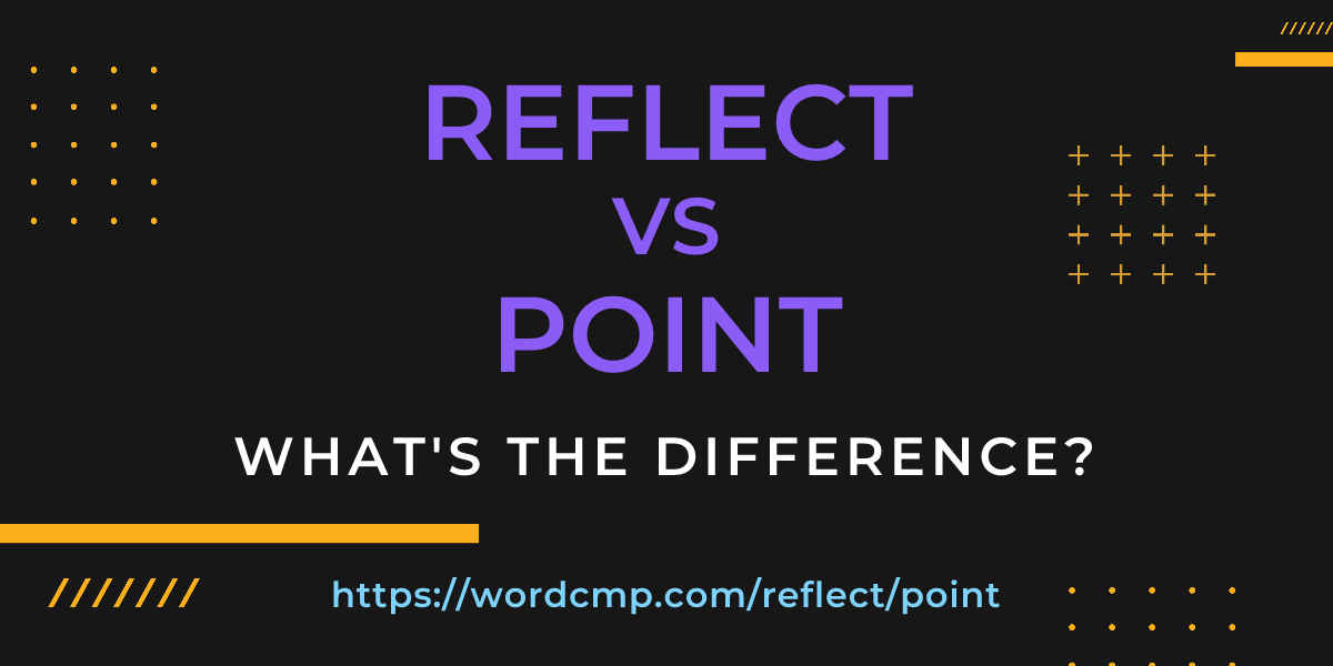Difference between reflect and point