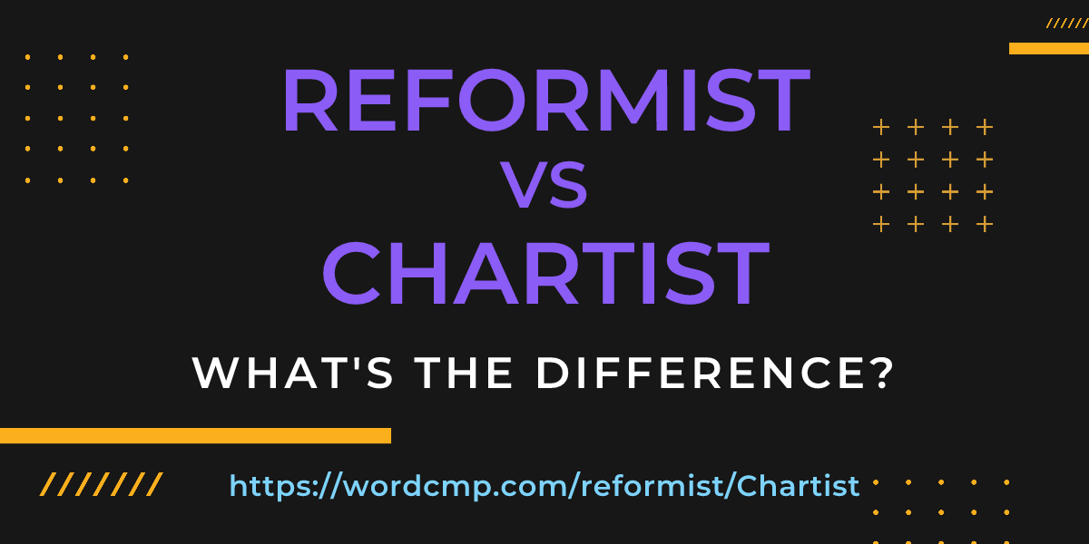 Difference between reformist and Chartist
