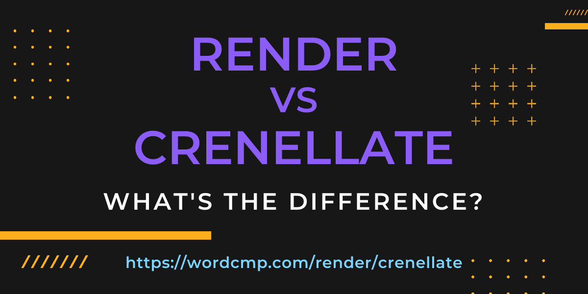 Difference between render and crenellate