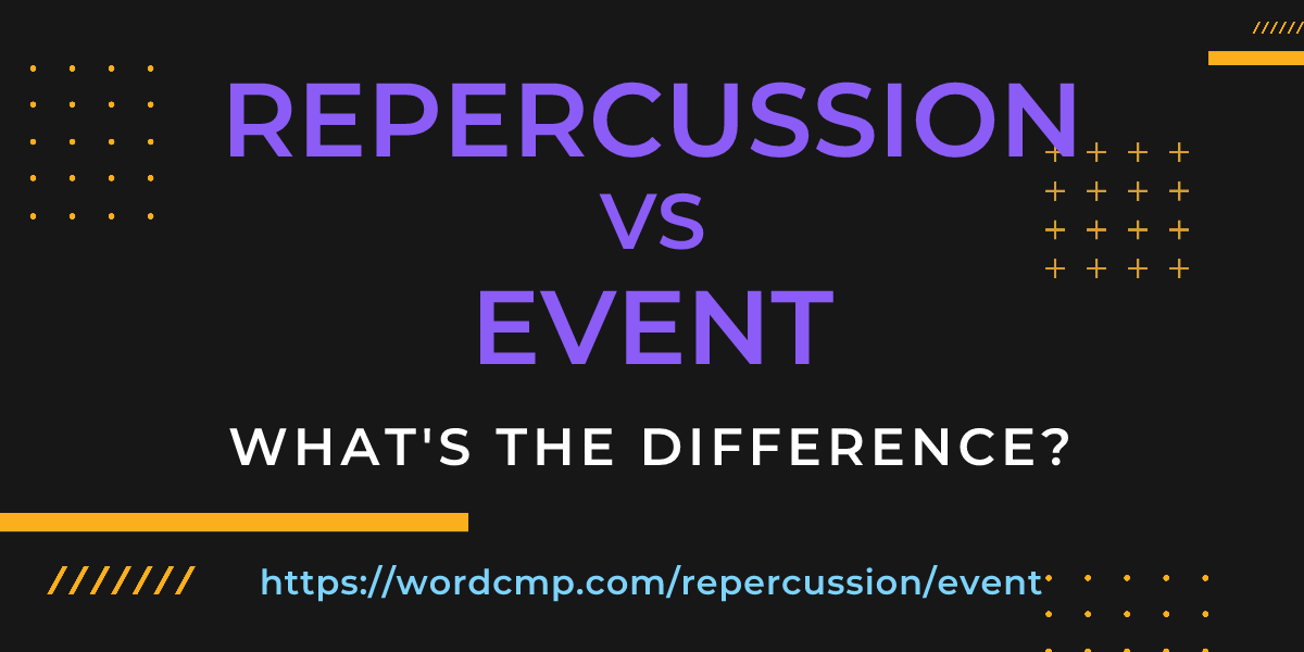 Difference between repercussion and event