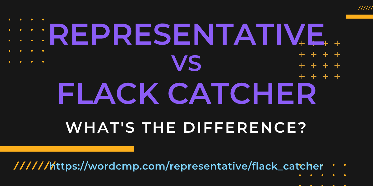 Difference between representative and flack catcher