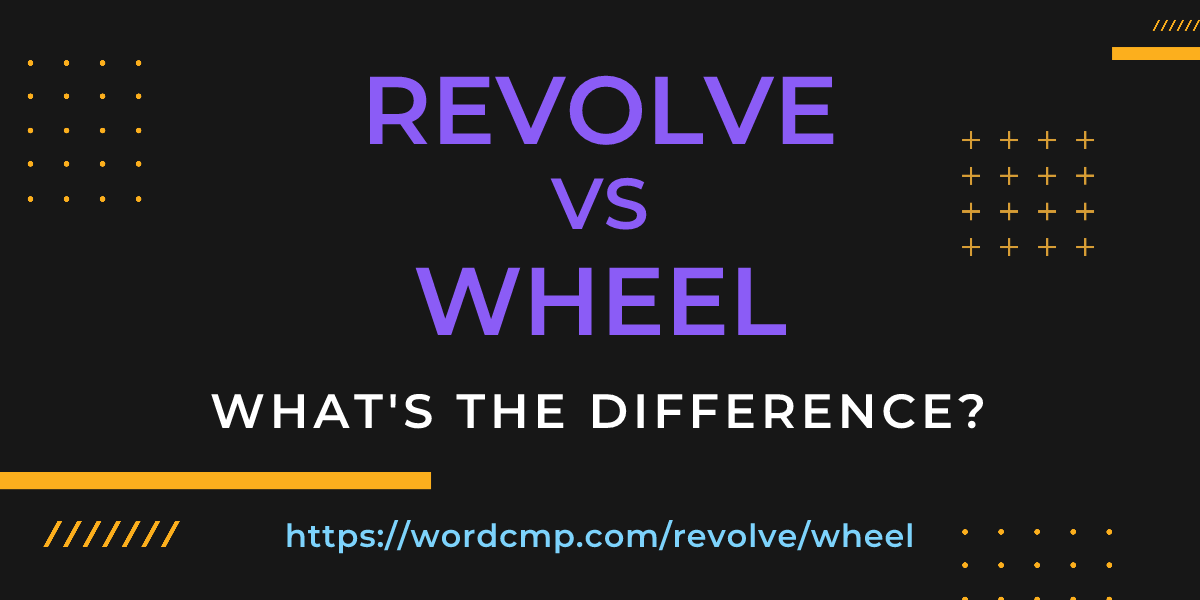Difference between revolve and wheel