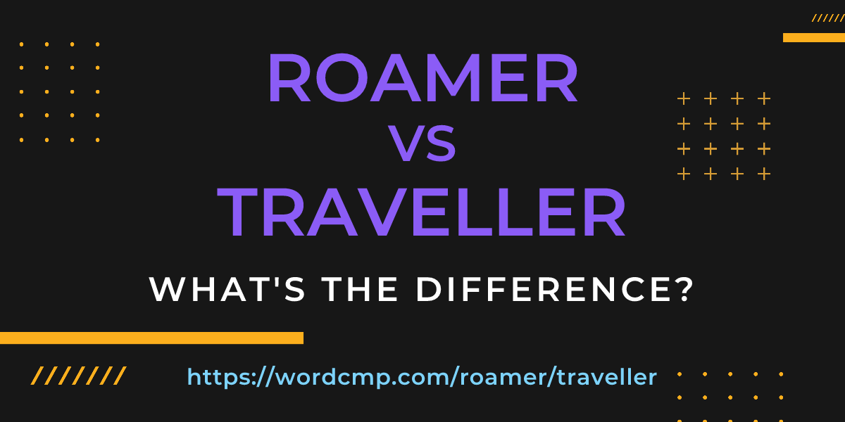 Difference between roamer and traveller