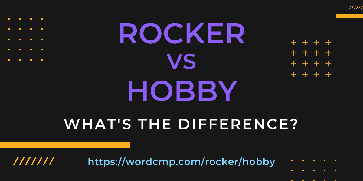 Difference between rocker and hobby