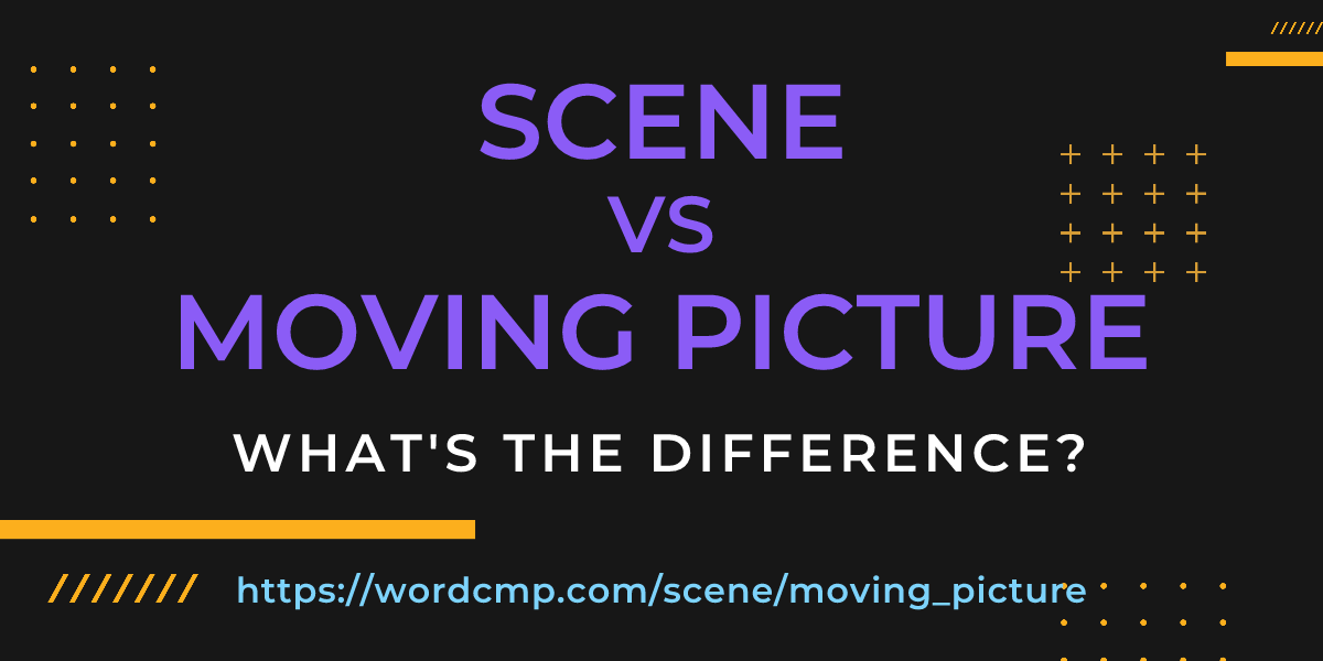 Difference between scene and moving picture