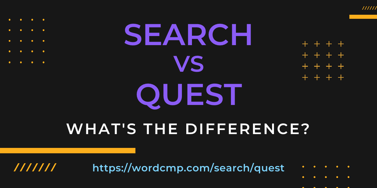 Difference between search and quest