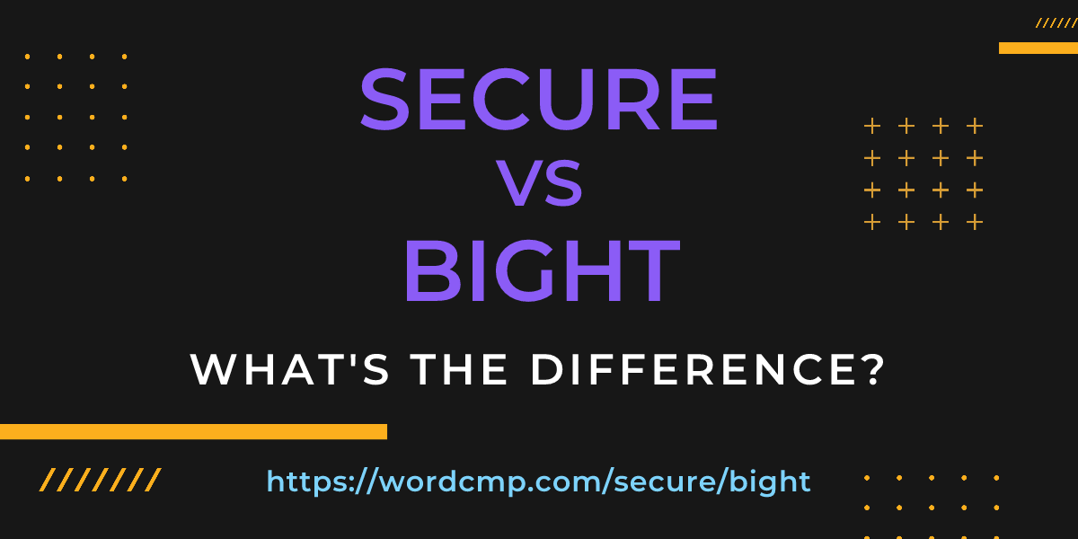 Difference between secure and bight