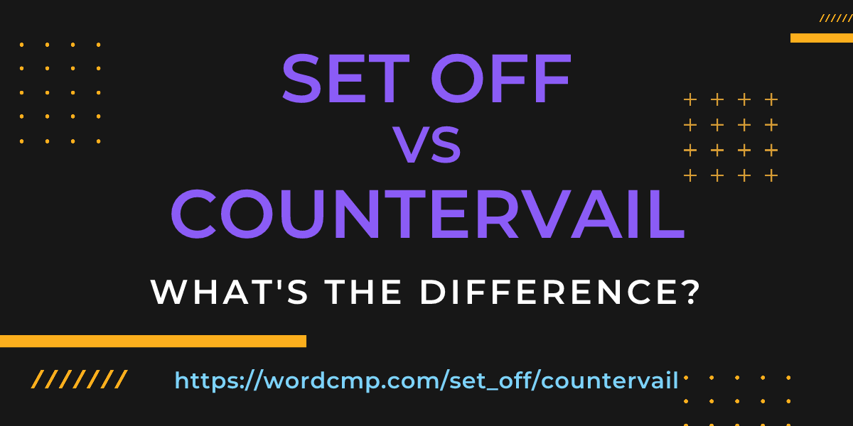 Difference between set off and countervail